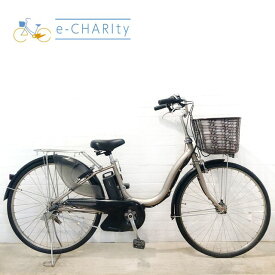 【期間限定★3000円OFFクーポン配布】【中古】【東京・神奈川・埼玉・千葉限定】 電動自転車 ママチャリ ヤマハ PAS ナチュラ L ゴールド 26インチ YU036 横浜 電動アシスト自転車
