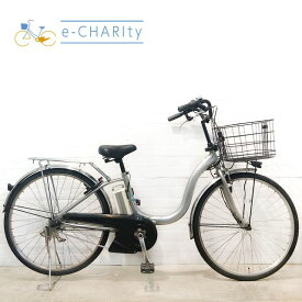【期間限定★3000円OFFクーポン配布】【中古】【東京・神奈川・埼玉・千葉限定】 電動自転車 ママチャリ ヤマハ PAS Cheer パス チア シルバー 26インチ YU039 横浜 電動アシスト自転車
