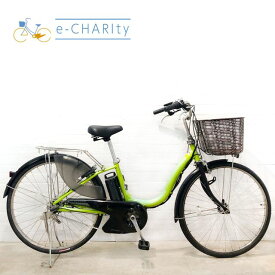 【期間限定★3000円OFFクーポン配布】【中古】【東京・神奈川・埼玉・千葉限定】 電動自転車 ママチャリ ヤマハ PAS ナチュラ L グリーン 26インチ YU068 横浜 電動アシスト自転車