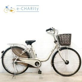 【P10倍★マラソン限定】【中古】【東京・神奈川・埼玉・千葉限定】 電動自転車 ママチャリ パナソニック ビビ DX ホワイト 26インチ YU117 横浜 電動アシスト自転車