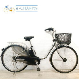 【3日間限定★3000円OFFクーポン配布】【中古】【東京・神奈川・埼玉・千葉限定】 電動自転車 ママチャリ パナソニック ビビ DX シルバー 26インチ YU118 横浜 電動アシスト自転車