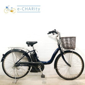 【期間限定★3000円OFFクーポン配布】【中古】【東京・神奈川・埼玉・千葉限定】 電動自転車 ママチャリ ヤマハ PAS ナチュラ XL ブルー 24インチ YV020 横浜 電動アシスト自転車