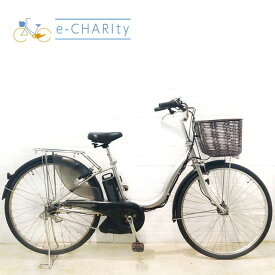 【4日間限定★3000円OFFクーポン配布】【中古】 電動自転車 ママチャリ ヤマハ PAS ナチュラ S シルバー 26インチ YX008 電動アシスト自転車 【横浜在庫】