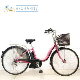 【P10倍★マラソン限定】【中古】 電動自転車 ママチャリ ヤマハ PAS ナチュラ L ピンク 26インチ YX036 電動アシスト自転車 【横浜在庫】