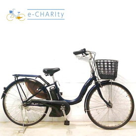【P10倍★マラソン限定】【中古】 電動自転車 ママチャリ ヤマハ PAS ナチュラ L DX ネイビー 26インチ YX057 電動アシスト自転車 【横浜在庫】