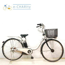 【4日間限定★3000円OFFクーポン配布】【中古】 電動自転車 ママチャリ パナソニック ビビ DX ホワイト 26インチ YX084 電動アシスト自転車 【横浜在庫】