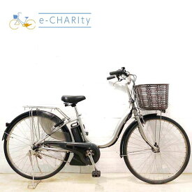 【P10倍★マラソン限定】【中古】 電動自転車 ママチャリ ヤマハ PAS ナチュラ L シルバー 26インチ YX120 電動アシスト自転車 【横浜在庫】