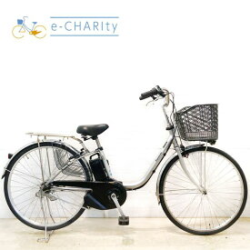 【中古】 電動自転車 ママチャリ パナソニック ビビ SX シルバー 26インチ YC012 電動アシスト自転車 【横浜在庫】