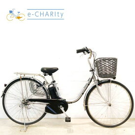 【P10倍★マラソン限定】【中古】 電動自転車 ママチャリ パナソニック ビビ SX シルバー 26インチ YC013 電動アシスト自転車 【横浜在庫】