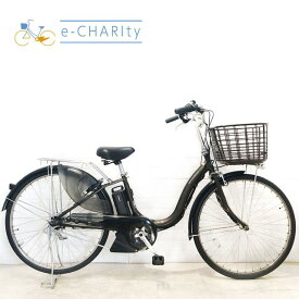 【P10倍★マラソン限定】【中古】 電動自転車 ママチャリ ヤマハ PAS ナチュラ XL スーパー ブラウン 26インチ YC027 電動アシスト自転車 【横浜在庫】