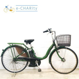 【中古】 電動自転車 ママチャリ ブリヂストン アシスタ ファイン グリーン 26インチ YC029 電動アシスト自転車 【横浜在庫】