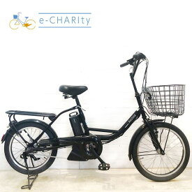 【中古】 電動自転車 小径車 ブリヂストン アシスタ ファイン ミニ ブラック 前20×後18インチ YC053 電動アシスト自転車 【横浜在庫】