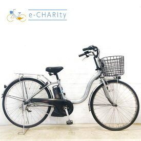 【中古】 電動自転車 ママチャリ ヤマハ PAS Cheer パス チア シルバー 26インチ YC062 電動アシスト自転車 【横浜在庫】