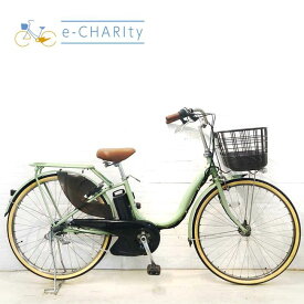 【中古】 電動自転車 ママチャリ ヤマハ PAS ナチュラL DX グリーン 26インチ YH065 電動アシスト自転車 【横浜在庫】