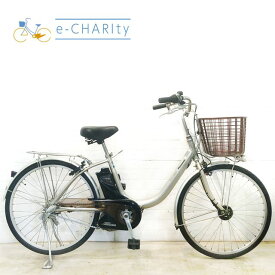 【中古】 電動自転車 ママチャリ パナソニック ビビ ライト U ウォームシルバー 24インチ YE062 電動アシスト自転車 【横浜在庫】