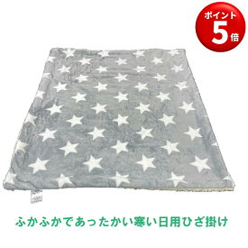 【キャンペーンエントリーでポイント5倍！】冬用 起毛ブランケット ひざ掛け グレー