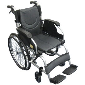 【乗りやすく、降りやすく】Nice Way5 (ナイスウェイ) 車椅子 折り畳み 介助式 自走式車椅子 クッション付き 介助式車椅子 自走式介護 自走式 介助用 自走式折りたたみ 【頑丈】【座面幅約41cm】