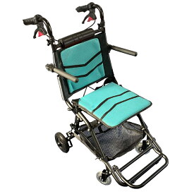【最小】Nice Way7 車椅子 介助式 折り畳み 軽い 軽量 介助ブレーキ付き 介助式車椅子 介助用車椅子【荷物入れネット付き】【ノーパンクタイヤ】