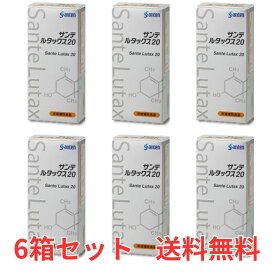 【P3倍 19日20時～】 【6箱】参天製薬 サンテルタックス20 30粒 ルテイン含有食品 加齢黄斑変性 抗酸化作用 サンテ