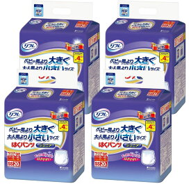 【平日13時までの注文で当日出荷】【ケース販売】 リフレ はくパンツ ジュニア SS 20枚入×4袋 (計80枚) リブドゥ はくパンツジュニア 男女兼用 大人用紙おむつ オムツ 小さめ 送料無料