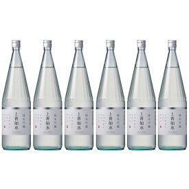 上善如水　純米吟醸 1800ml×6本【送料無料】 日本酒 お酒 ギフト プレゼント 贈答 贈り物 おすすめ 新潟 熱燗 冷酒 辛口 甘口 お中元 お歳暮 正月 父の日 有名 限定 話題 人気 旨い 美味しい ランキング メッセージカ