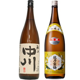 越乃中川 1.8Lと越乃寒梅 別撰吟醸 1.8L日本酒 2本 飲み比べセット 日本酒 飲み比べ ギフト
