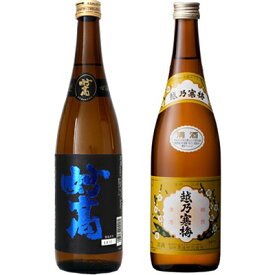 妙高 旨口四段 720ml と 越乃寒梅 白ラベル 720ml 日本酒 2