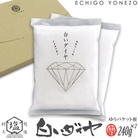 【ミネラル工房】白いダイヤ 480 g (240g×2) 平袋 新潟県村上市中浜産 天然塩100% 無添加 オーガニック 手造り salt organic ocean water niigata made in japan