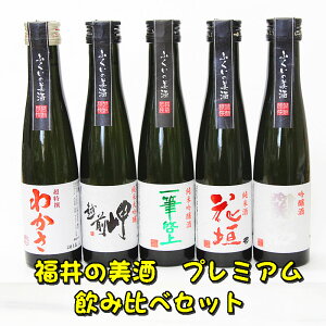 福井の美酒(プレミアム)5本入り　ミニボトル飲み比べセット！