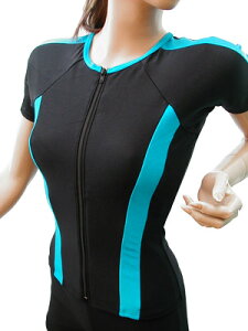 フィットネス水着 レディース セパレート オシャレ レディス フィットネス水着 半袖 パンツセレクト 水着 体型カバー レディス 女性用 婦人水着 ノーマル 無地 大きいサイズ 母の日 贈答 敬