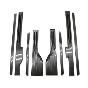 ハスラー MR52S/MR92S スカッフプレート サイドシルスカッフ 2色 シルバーヘアライン/ブラックヘアライン フレアクロスオーバー MS52S/MS92S パーツ カスタム アクセサリー ドレスアップ 保護 オプ