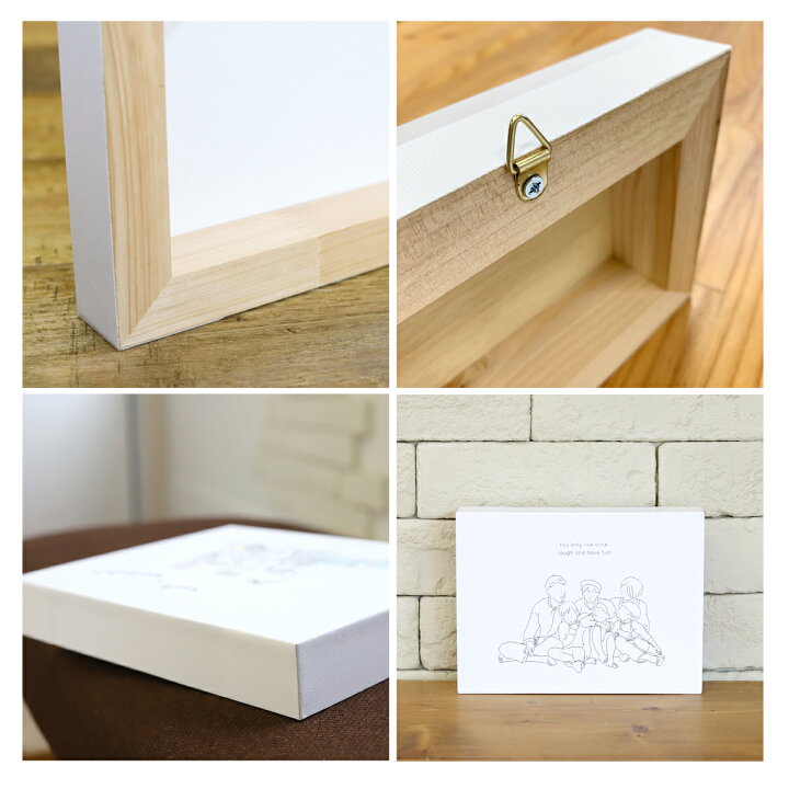 楽天市場 スーパーsale 全品p5倍 クーポン発行中 送料無料 イラストボード キャンバス Sサイズ イラスト アイコン データ おしゃれ 記念日 プレゼント 名入れ ギフト オリジナル インスタ映え インテリア 雑貨 かわいい 家族 赤ちゃん カップル 両親 似顔絵 線画