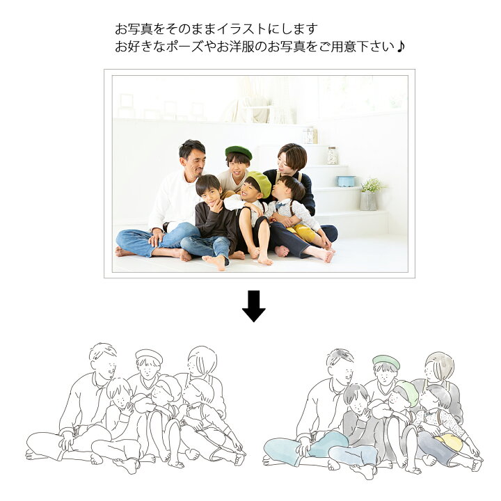 楽天市場 送料無料 イラスト ボード キャンバス Lサイズ イラスト アイコン データ おしゃれ 記念日 プレゼント 名入れ ギフト オリジナル インスタ映え インテリア 雑貨 かわいい 家族 赤ちゃん カップル 似顔絵 線画 Stripes ストライプス