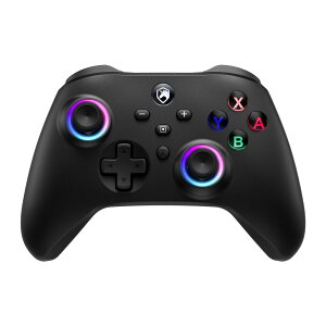 ECHTPower Switch �R���g���[���[ ����/�L�� 6���W���C�� ���C�����X RGB���C�g TURBO�A�� �w�ʃ{�^���t�� �X�C�b�` �R���g���[���[ 4�i�K�U������ 1000mAh�o�b�e���[ �{�̃X���[�v���� Switch/Switch2/PC/An