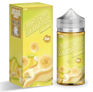 Custard Monster�m�J�X�^�[�h�����X�^�[�n100ml USA Vape Liquid �x�C�v���L�b�h - Banana �J�X�^�[�h �o�i�i