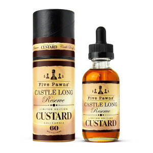 Five Pawns 60ml Castle Long Reserve - Custard Edition dq^oR VAPE Lbh LbXO U[u