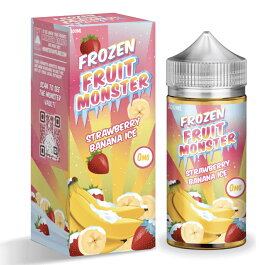 Frozen fruit monster［フルーツモンスター］100ml Vape Lquid ベイプリキッド - ストロベリーバナナアイス - ニコチンなし