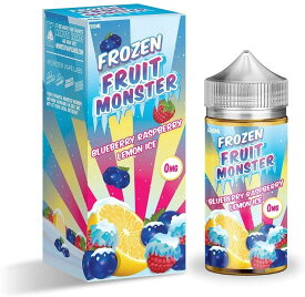 Frozen fruit monster［フルーツモンスター］100ml 大容量 メンソール フルーツ Vape Lquid ベイプリキッド - ブルーベリー ラズベリーレモンアイ - ニコチンなし