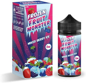 Frozen fruit monster［フルーツモンスター］100ml 大容量 メンソール フルーツ Vape Lquid ベイプリキッド - ミックスベリー アイス - ニコチンなし