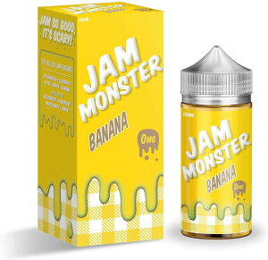 Jam monster［ジャムモンスター］100ml 甘さしっかり US Vape Liquid ベイプリキッド - Banana jam バナナジャム - ニコチンなし