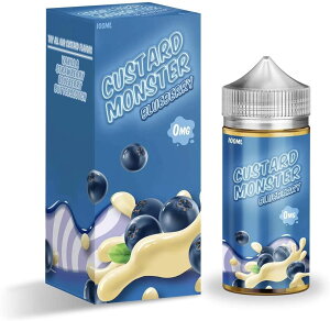 Custard Monster�m�J�X�^�[�h�����X�^�[�n100ml USA Vape Liquid �x�C�v���L�b�h - Blueberry �u���[�x���[