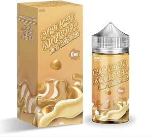 Custard Monster�m�J�X�^�[�h�����X�^�[�n100ml USA Vape Liquid �x�C�v���L�b�h - Custard �o�^�[�X�R�b�`