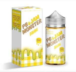 Jam monster�m�W���������X�^�[�n100ml �Â��������� US Vape Liquid �x�C�v���L�b�h - PB & Jam Banana - �j�R�`���Ȃ�