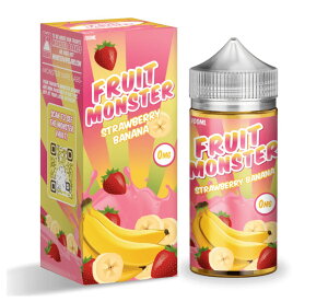 Fruit monster�m�t���[�c�����X�^�[�n100ml USA Vape Liquid �x�C�v���L�b�h - Strawberry Banana - �j�R�`���Ȃ�