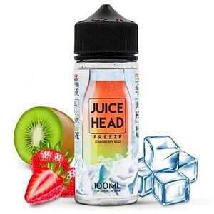 Juice Head Freeze�m�W���[�X�w�b�h�t���[�Y�n100ml �d�q�^�o�R VAPE ���L�b�h - Strawberry Kiwi ICE - �j�R�`���Ȃ�