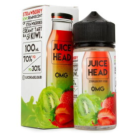 Juice head［ジュースヘッド］100ml Vape Liqud 電子タバコ リキッド - ストロベリー キウイ - ニコチンなし