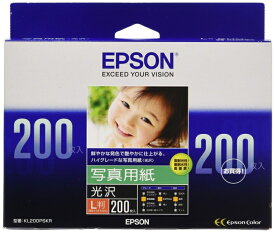 EPSON エプソン 写真用紙＜光沢＞ (L判/200枚)(KL200PSKR)