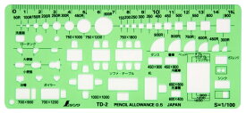 シンワ測定 シンワ テンプレート　家具定規 TD-2 66008 822424