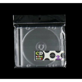 【在庫限即納】石田工業 DVD / CDスリムケース 2個入 透明タイプ 5mm幅