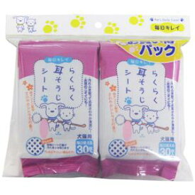 スーパーキャット (Super Cat) らくらく耳そうじシート プレミアム 30枚入り×2個パック